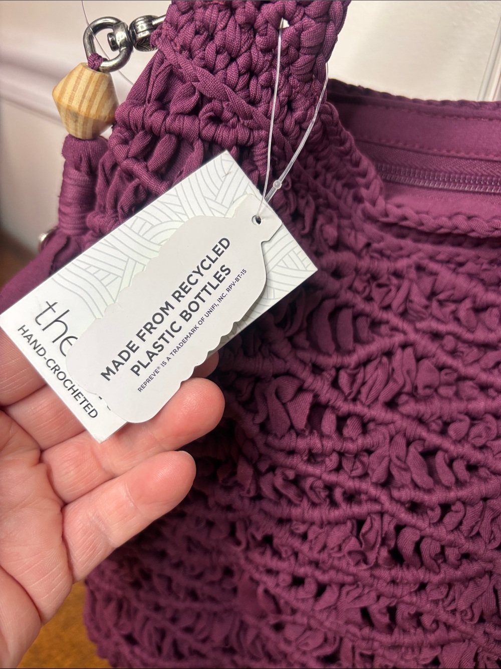 The SAK Carlisle handwoven plum crossbody bag- NEW (NWT) - Picture 7 of 14
